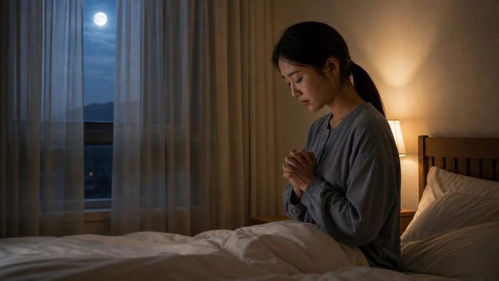 잠들기 전 드리는 짧은 기도문: 하루를 하나님께 맡기는 기도